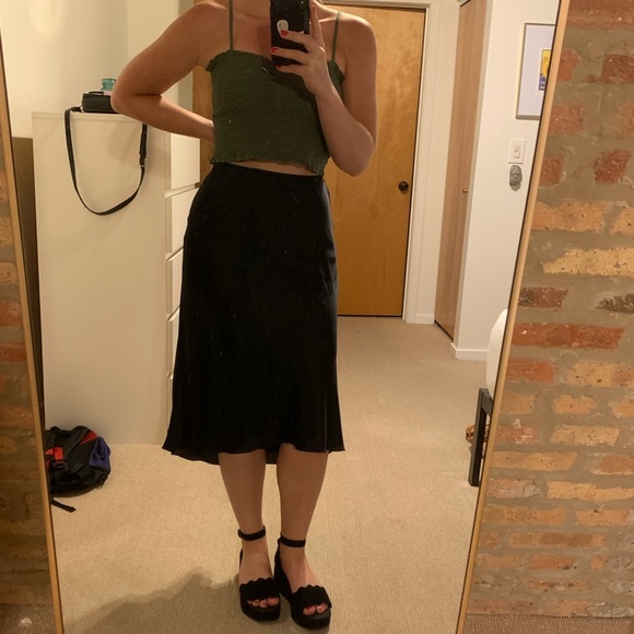 Abercrombie & Fitch Dresses & Skirts - NWT Abercrombie high low satin maxi skirt M